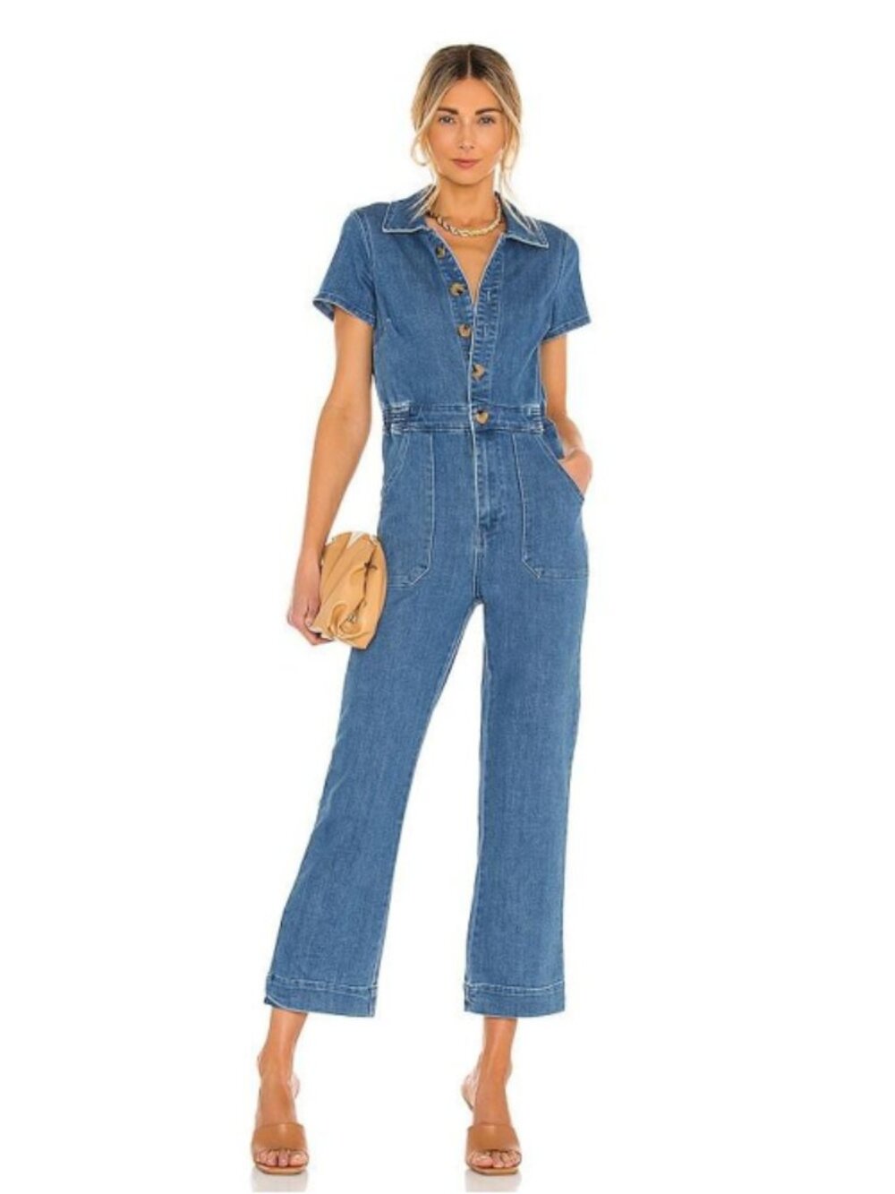 Show Me Your Mumu Emery Denim Jumpsuit
